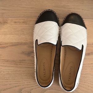 Brand new, never worn quilted espadrille flats
